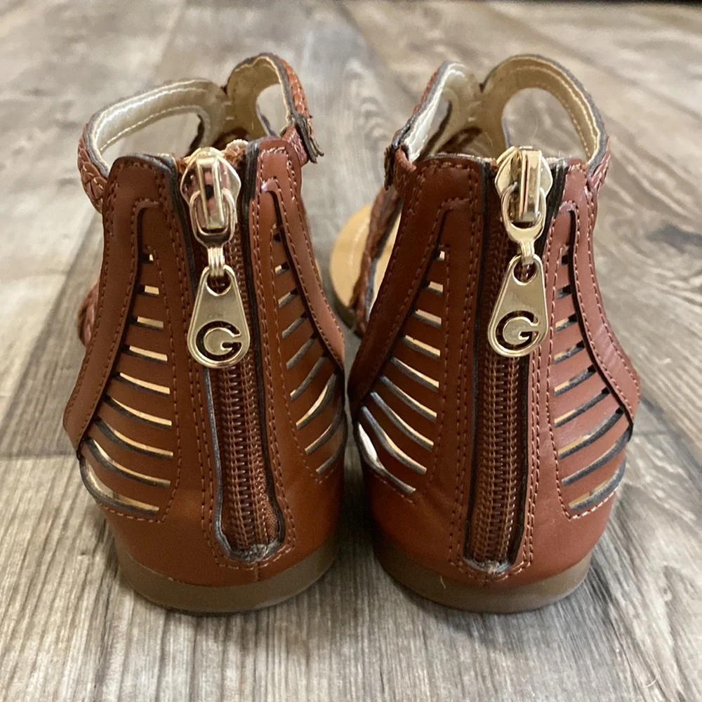 By Guess Brown Gladiator Boho Sandals Size 6 - Picture 5 of 6